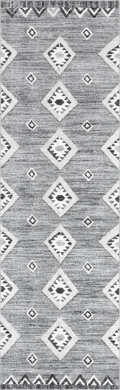 Anne Washable Transitional Rug | Grey