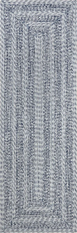 Braided Texture Indoor/Outdoor Rug | Blue