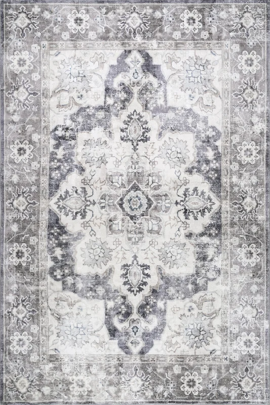 Brooklyn Vintage Medallion Rug | Grey