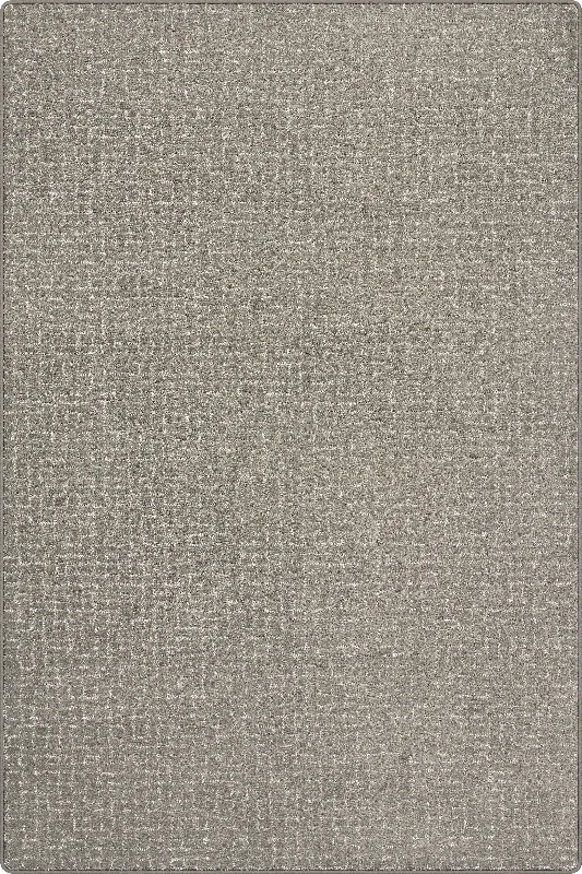 Chickadee Checked Custom Rug | Grey