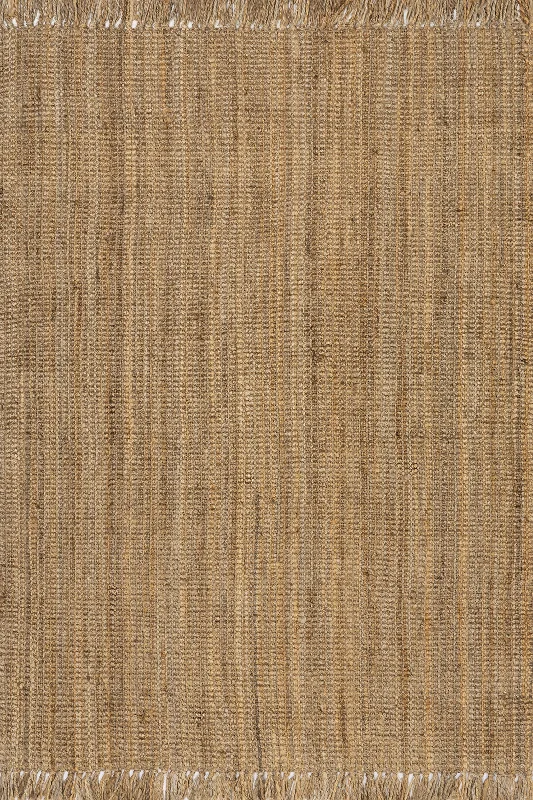 Chunky Jute Tasseled Rug | Natural