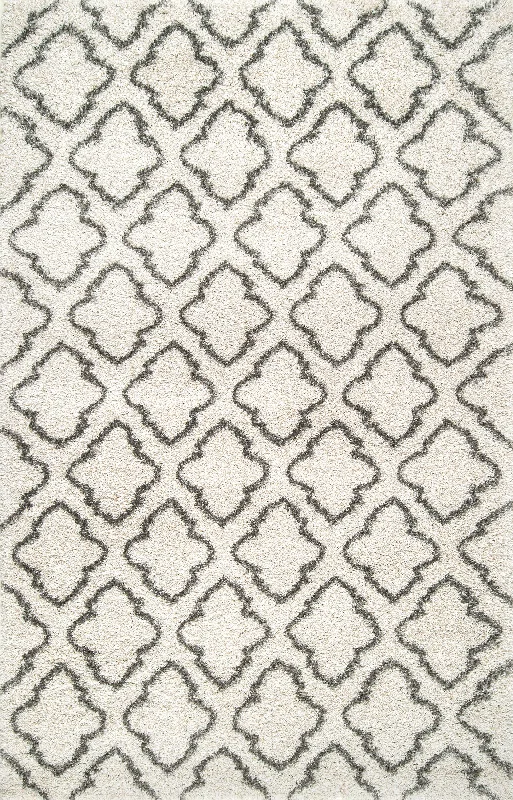 Clover Trellis Rug | Ivory