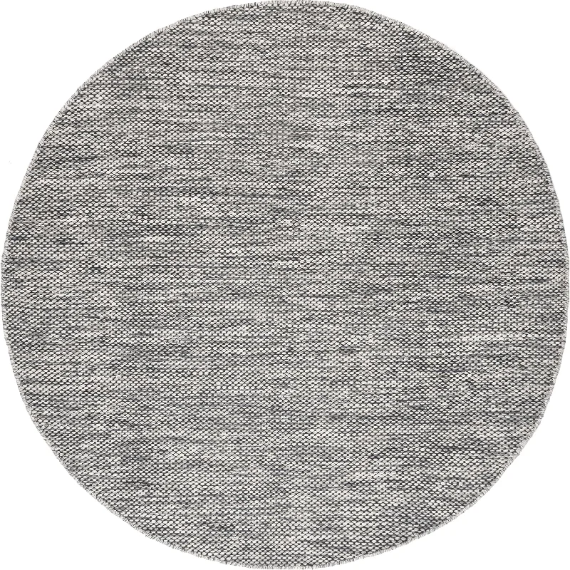 Cotton Solid Flatweave Rug | Grey