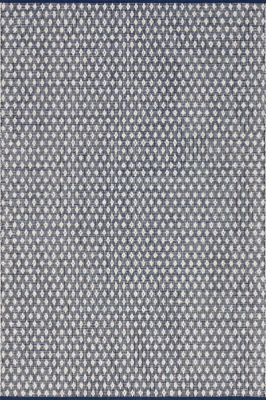 Dainty Diamond Handwoven Cotton Rug | Grey