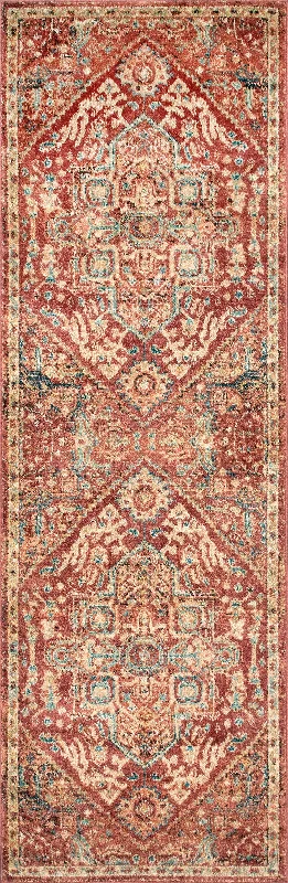 Diamond Medallion Rug | Rust