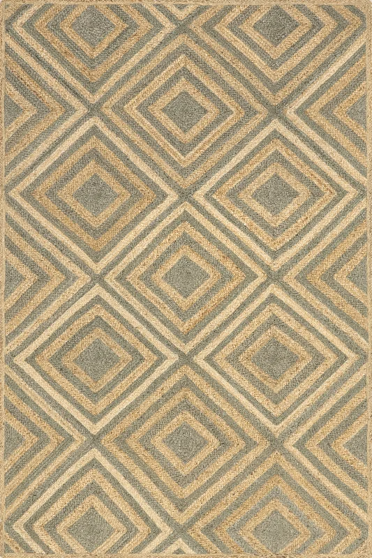 Dogwood Tiled Jute Rug | Natural