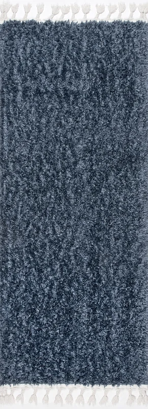 Dream Solid Shag Rug | Navy