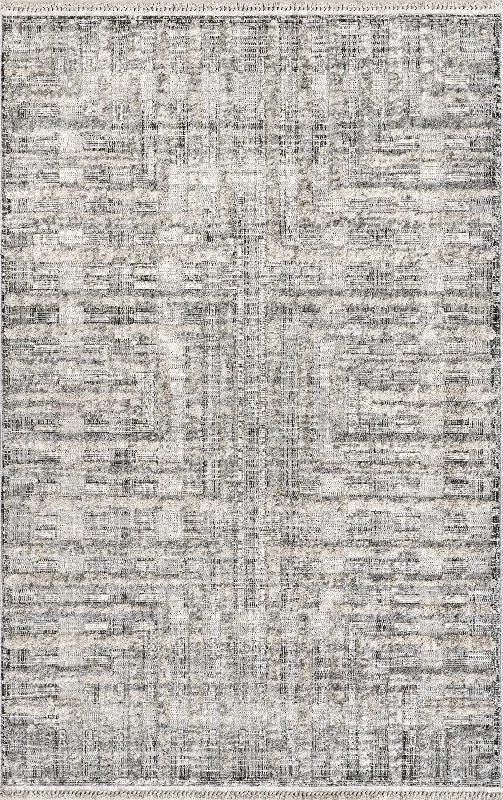 Emrata Modern Maze Rug | Grey