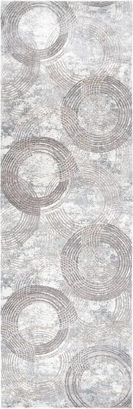 Faded Ripples Rug | Grey