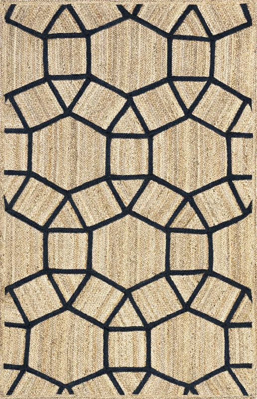 Kazia Jute Igloos Rug | Blue