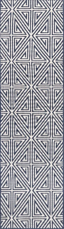 Kite Trellis Indoor/Outdoor Rug | Navy