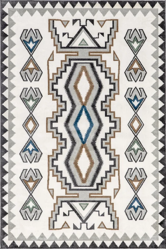 Liz Washable Geometric Rug | Beige