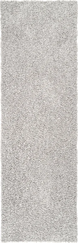 Luna Washable Shag Rug | Light Grey