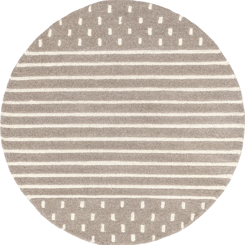 Mandia Striped Rug | Taupe