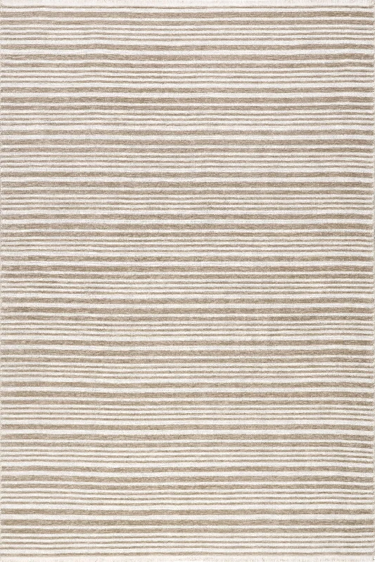 Melany Striped Reversible Washable Rug | Taupe