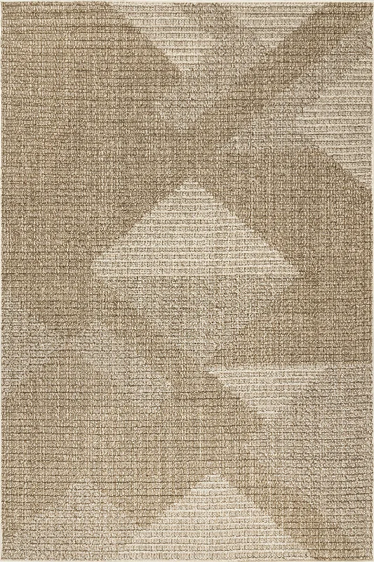 Romina Pyramid Geometric Rug | Beige