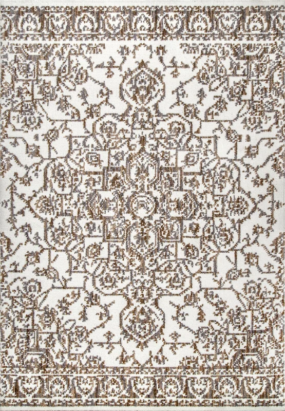 Rosette Medallion Rug | Beige