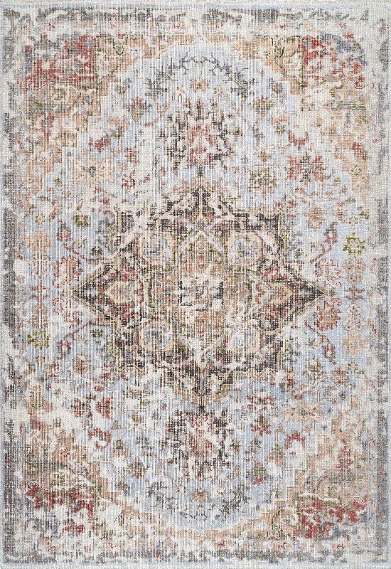 Rustic Rosette Rug | Multicolor