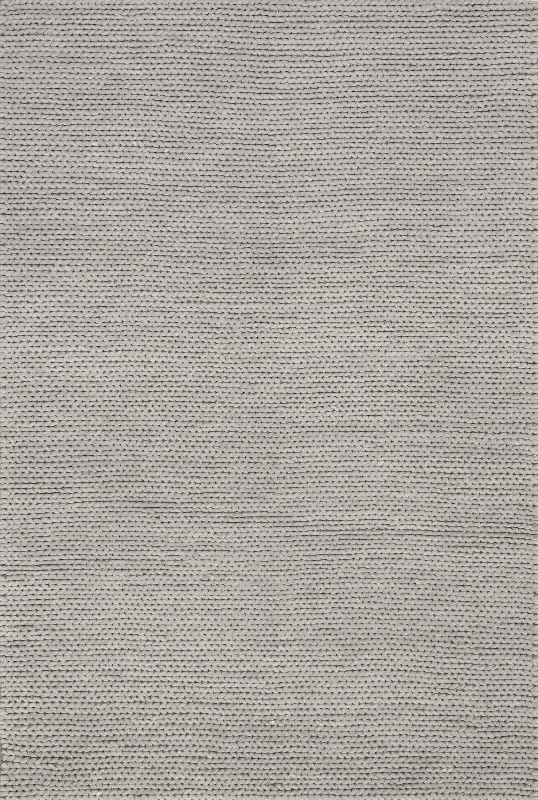 Softest Knit Wool Rug | Light Grey