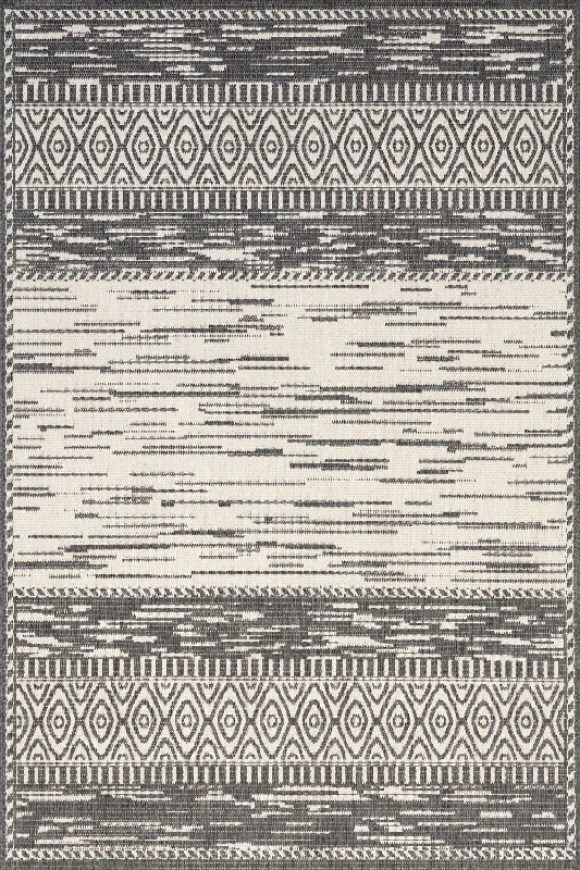 Striated Indoor/Outdoor Rug | Grey