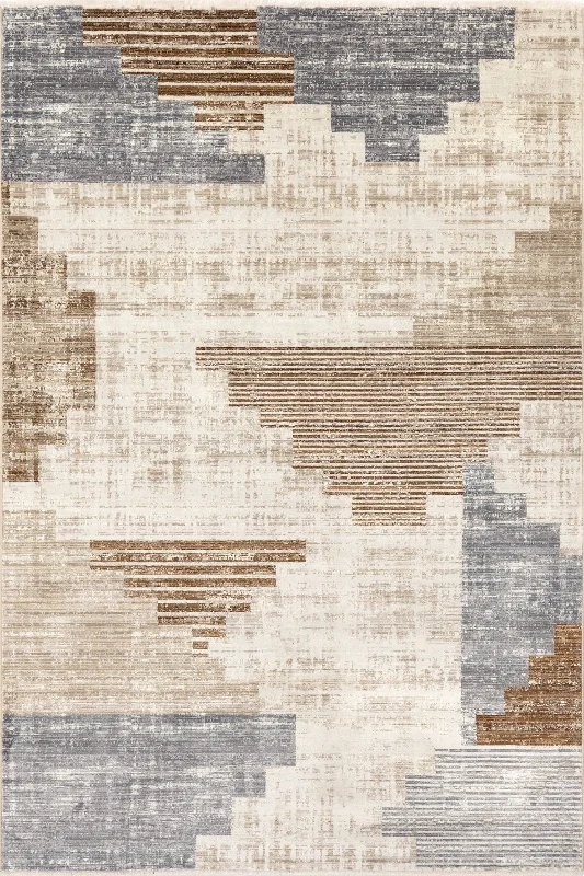 Tani Vintage Blocks Rug | Beige