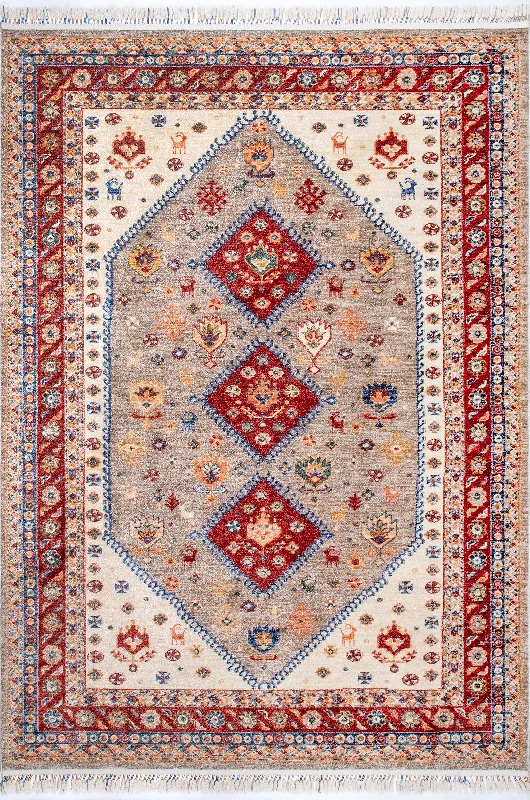 Tribal Tale Medallion Rug | Beige