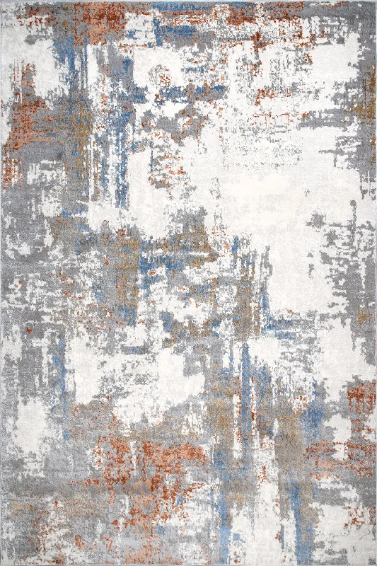 Vintage Abstract Rug | Light Grey