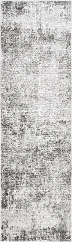 Whitney Vintage Abstract Rug | Light Grey