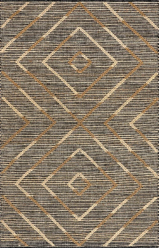 Yelencia Diamond Waves Rug | Brown