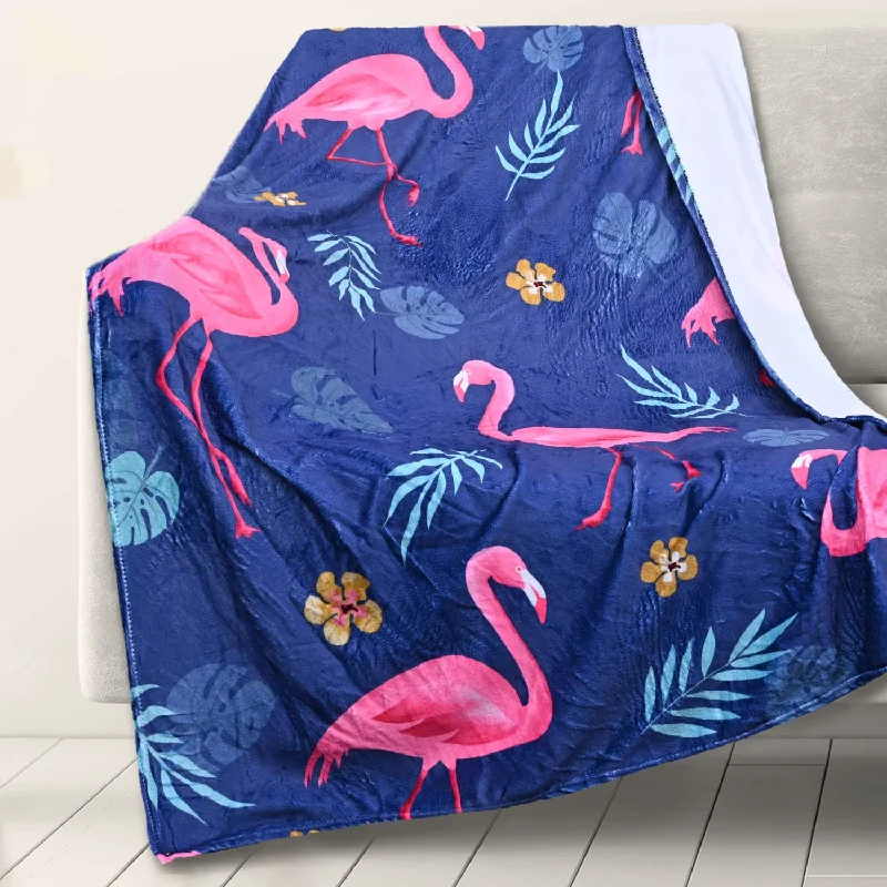 Flamingo Throw Blanket, Soft Lightweight Couch Sofa Bed Throws And Blankets, 5