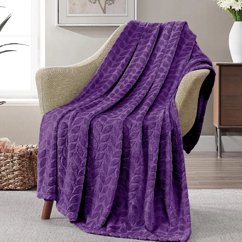 Fleece Throw Blanket Soft And Lightweight For Couch, Sofa, Bed And Lounge Chai