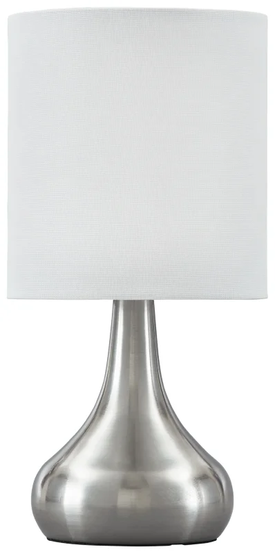 Camdale Silver Finish Metal Table Lamp