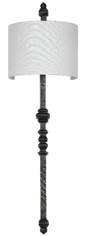 Safavieh Antonia 40 Inch H Wall Sconce 12" x 9" x 40" Black