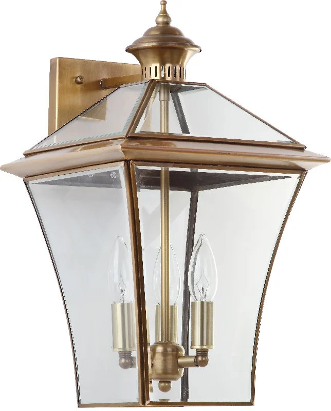 Safavieh Bai Chrome 17.75 Inch H Triple Light Sconce 10.25" x 11.125" x 17.75" Brass