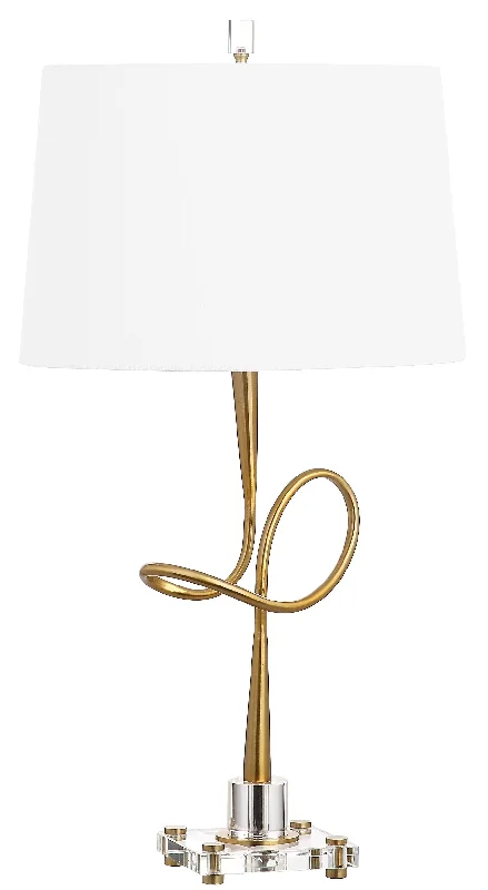 Safavieh Kelvin 30.25 Inch H Table Lamp 16" x 16" x 30.25" Gold