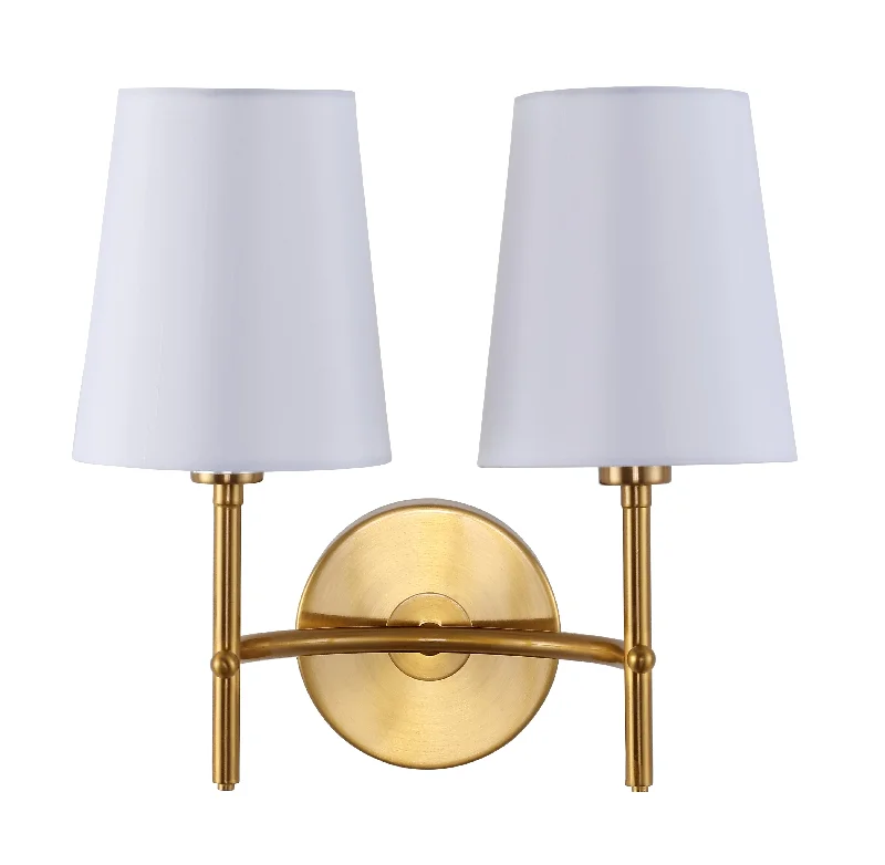 Safavieh Krelia Two Light Wall Sconce 12.25" x 7.5" x 12" Brass