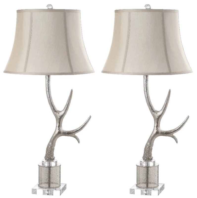 Safavieh Lengston Antler 16 Inch H Table Lamp 16" x 16" x 32.5" Silver