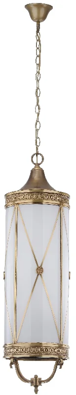 Safavieh Nina 6 Light Brass 10.6 Inch Dia Large Pendant 10.625" x 10.625" x 38.25 - - 110.25" Brass