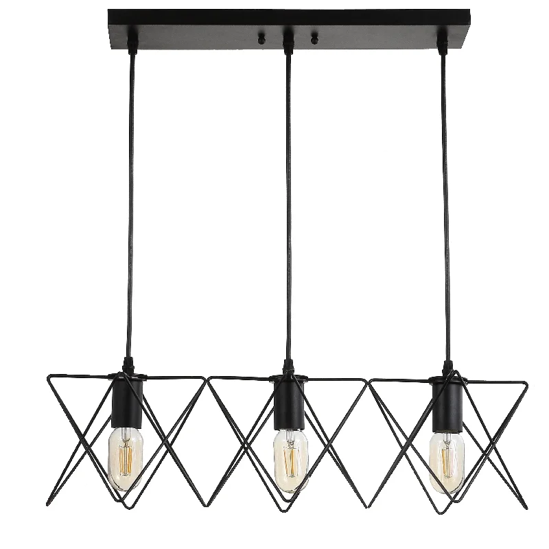 Safavieh Portar Pendant 24" x 8.5" x 10.3 - 82.3" Black