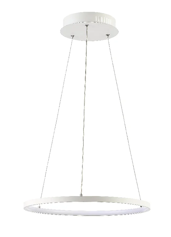 Safavieh Raylon Led Pendant 16.5" x 16.5" x 27 - 61" White