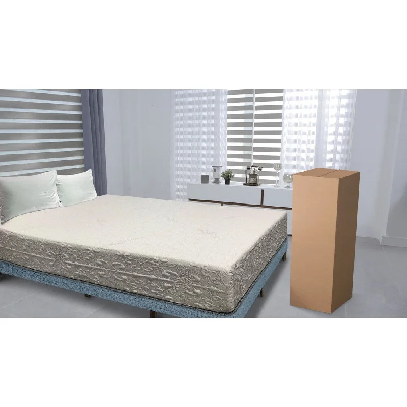 14-inch Short Queen-size Memory Foam Mattress - White