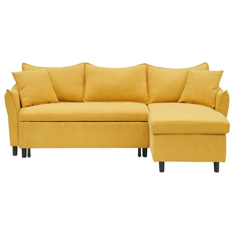 79.92'' Corduroy Upholstered Storage Sofa Bed