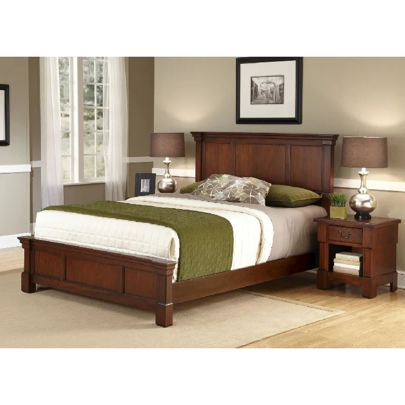 Aspen King Bed and Nightstand