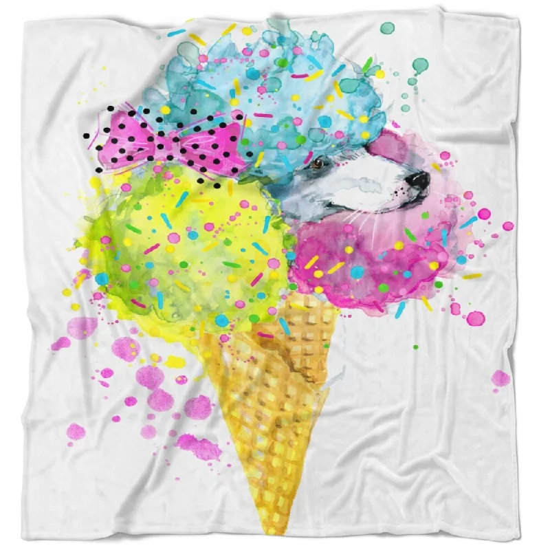 Designart 'Cute Colorful Puppy Dog' Animal Throw Blanket