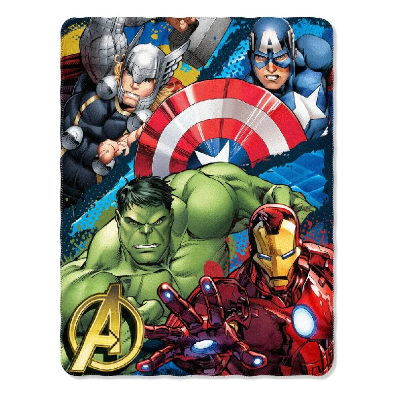 ENT 018 Marvel Defend Earth Throw Blanket