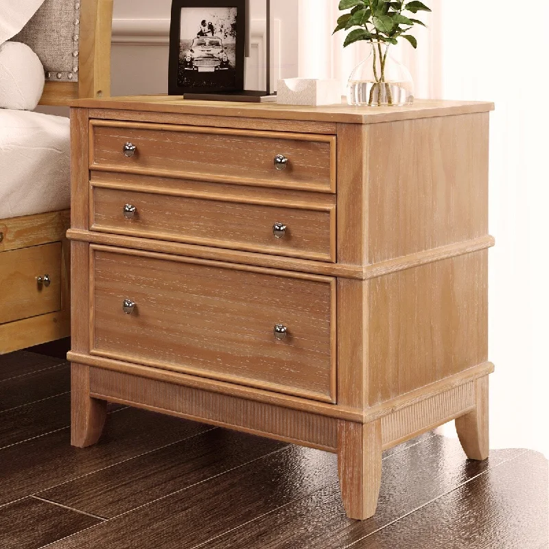 Filing Cabinet with Felt-Lined Hidden Space, Exquisite Storage Cabinet Side Table with 3 Drawers for Bedroom Office