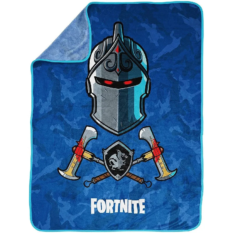 Fortnite Black Knight Blue Camo Throw