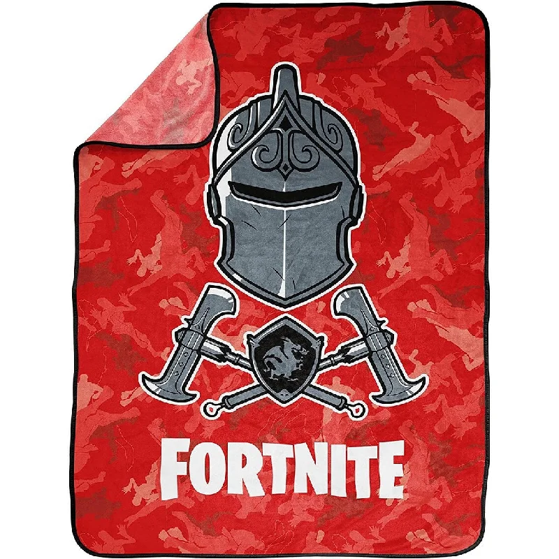 Fortnite Black Knight Red Camo Blanket