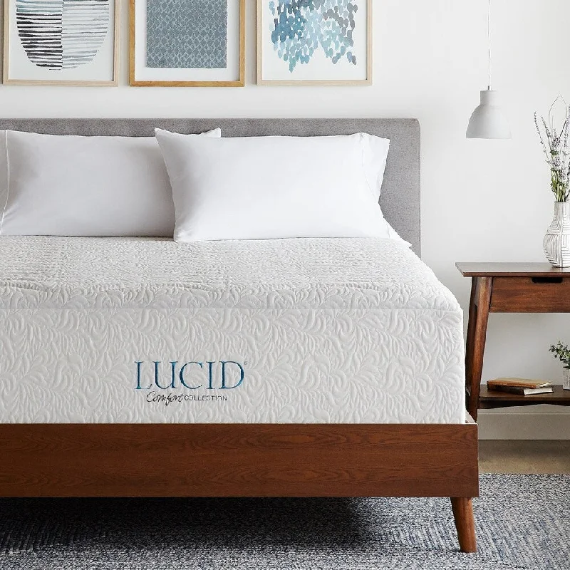 LUCID Comfort Collection 16-inch Plush Gel Memory Foam Mattress