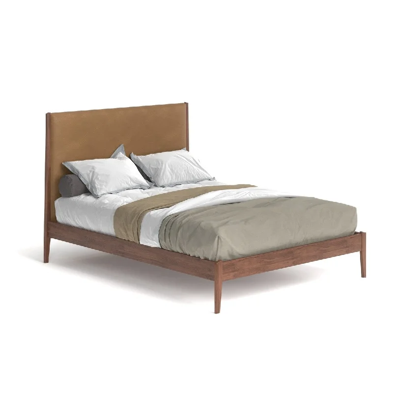 Midtown Full Size Bed with Vegan Leather Upholstered Headboard